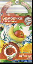 Творч Бомбочки для ванн своими руками Ракушка фруктовый микс (с морской сол