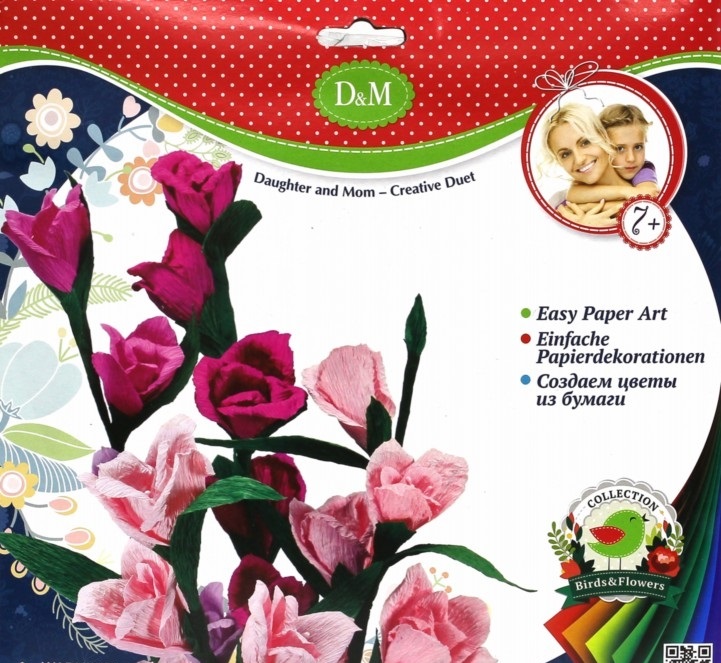 Творч Создание бумажных цветов Дикая роза