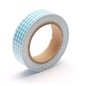 Скотч бумажный 60/10м в клетку