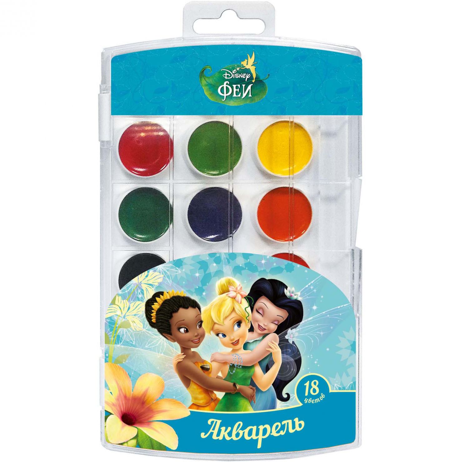 Краски 18цв акварель медовые