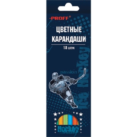 Карандаши цветные 18 цв Proff Football