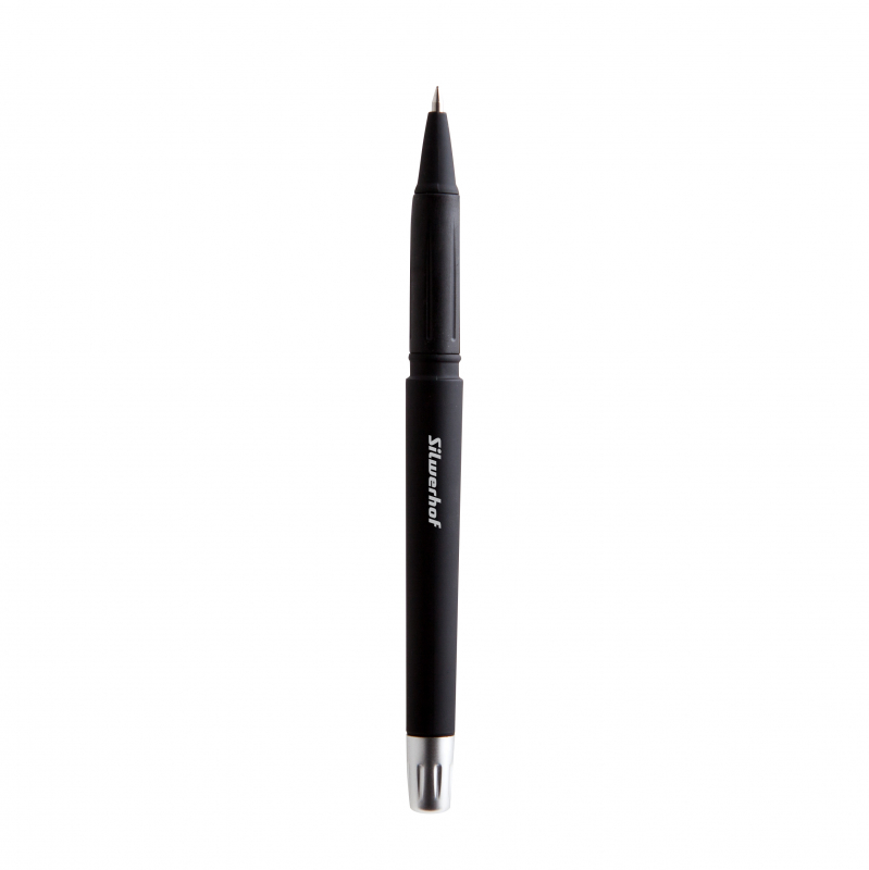 Ручка гелевая черная Silwerhof Rate 0,5мм
