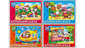 Пазл 54 Konigspuzzle Смешные щенки