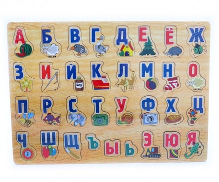 Пазл-рамка Алфавит Учим буквы дерев