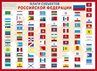 Плакат Флаги субъектов Российской Федерации А2 горизонт
