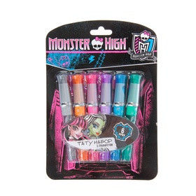 Творч Ручки для тату 6шт Monster High с блестками