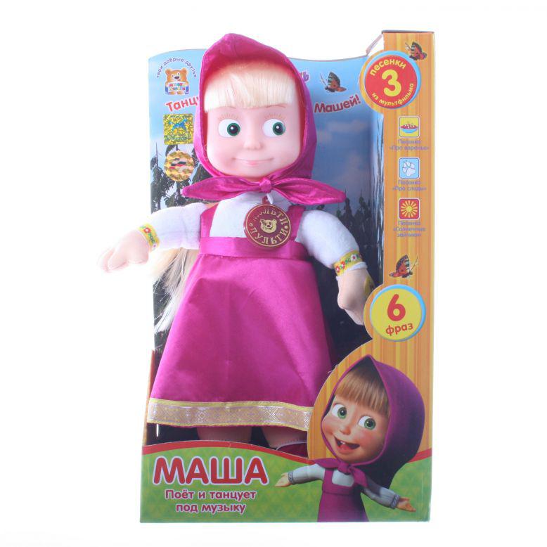 Мягконабивная Маша 30см. (танцует) из м/ф "Маша и Медведь"