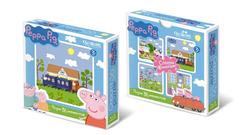 Пазл 36 Origami maxi 01551 Peppa Pig