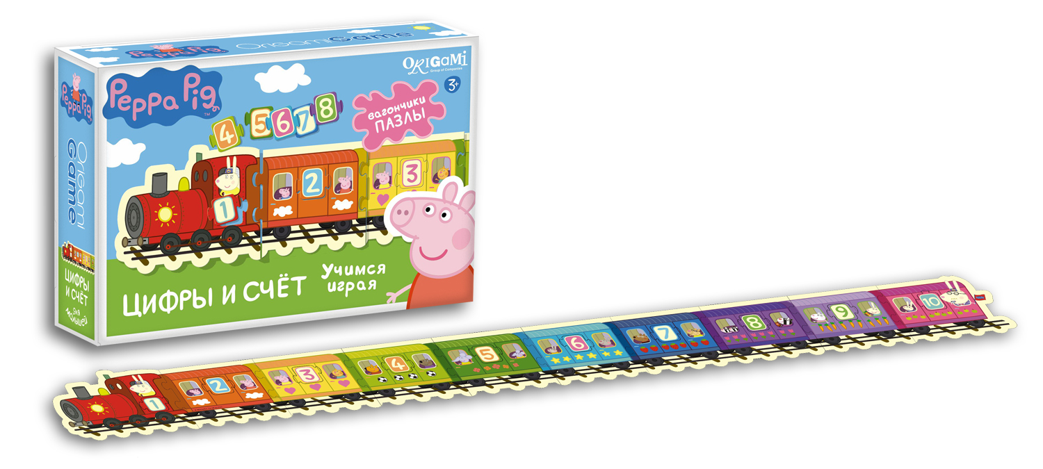 Игра Настольная Паровозик. Цифры и счет Peppa Pig