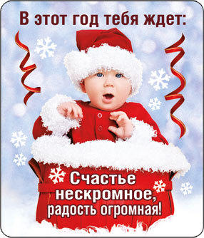 НГ Магнит 51.11.163 В этот год тебя ждет: счастье нескромное... винил 6х7
