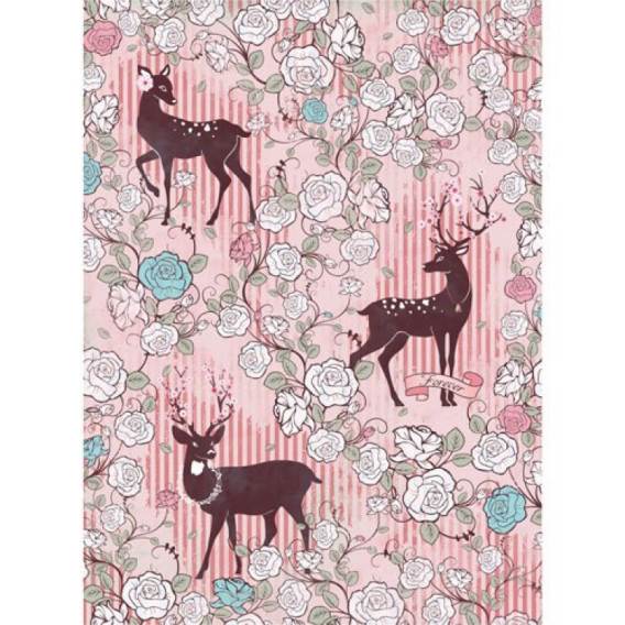 Творч Бумага для декупажа 28*38 25гр/м2 рисовая Принц леса