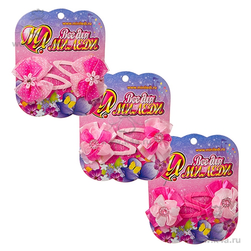 АКЦИЯ19 Игр Гребешок для волос с бантиком розовым