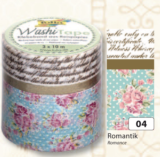 Творч Скотч для декора 3шт Романтика