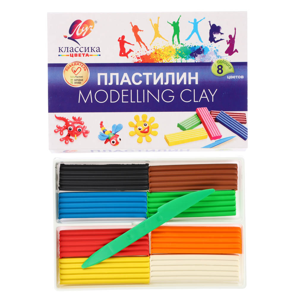 Пластилин 8 цв Классика