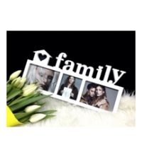 Творч Заготовка из фанеры Фоторамка Family 39х25см. не окраш.