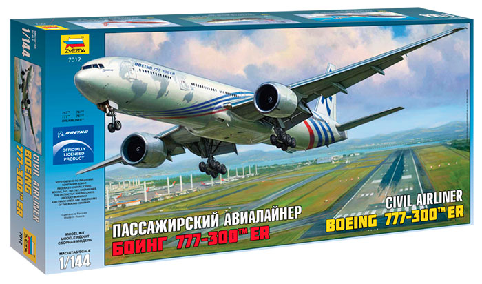 Сборная модель Самолет "Боинг-777" 1/144