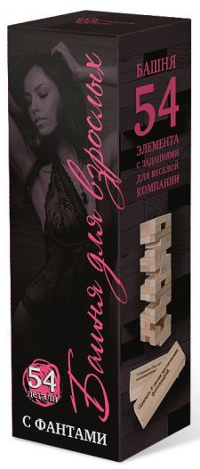 Игра Настольная Башня Дженга с заданиями для взрослых