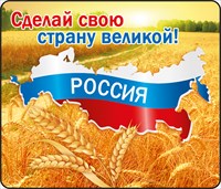 Магнит 51.15.231 Сделай свою страну великой! винил колосья триколор