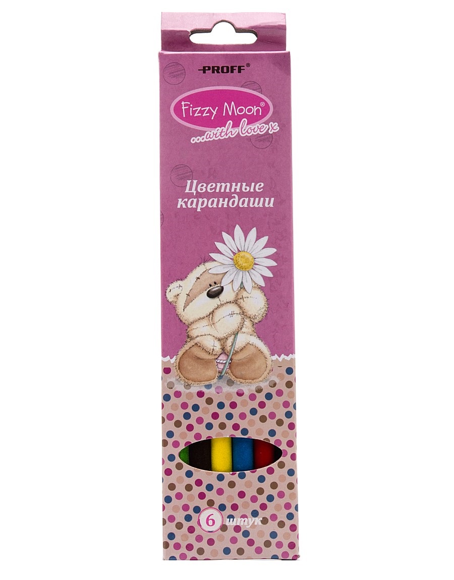 Карандаши цветные 6 цв Proff Fizzy Moon