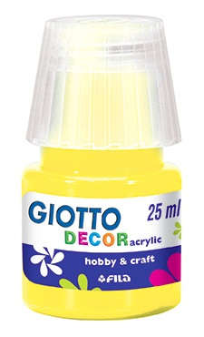 Акрил Giotto Decor желтый 25мл