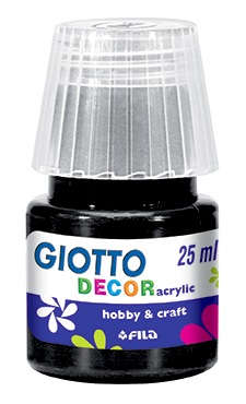 Акрил Giotto Decor черный 25мл