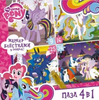 Пазл 9-16-25-36 Origami 02105 4в1 My Little Pony