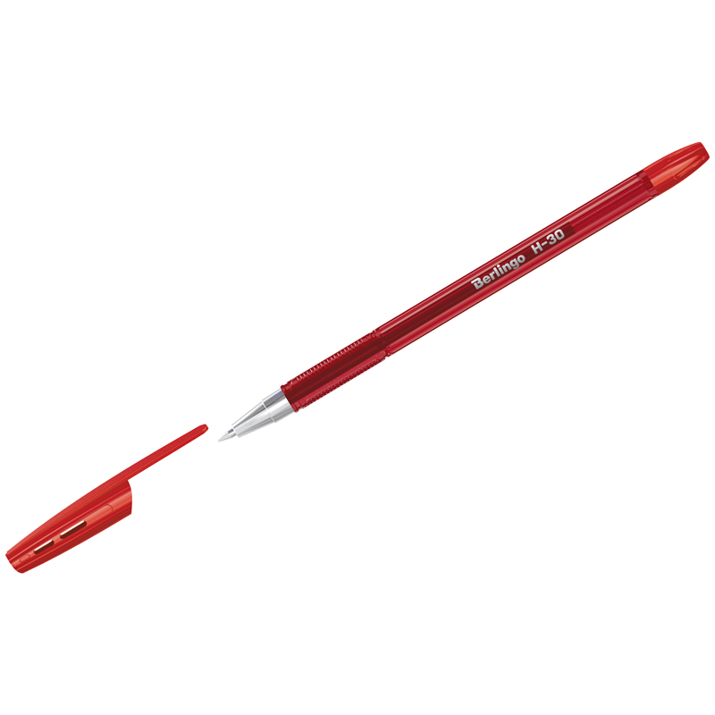 Ручка шариковая красная Berlingo 0,7мм