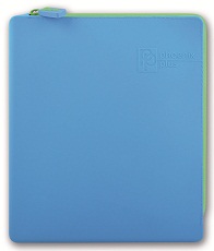 Папка для тетрадей А5 на молнии Синяя силиконовая