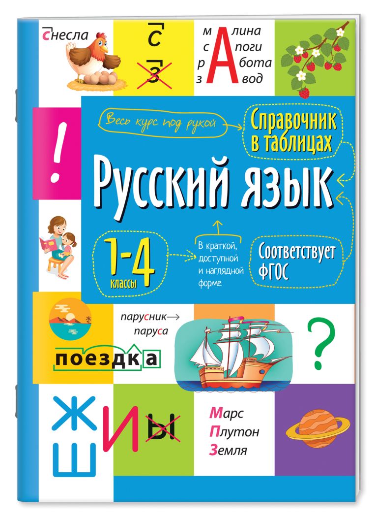 Справочник в таблицах. Русский язык. 1-4 классы