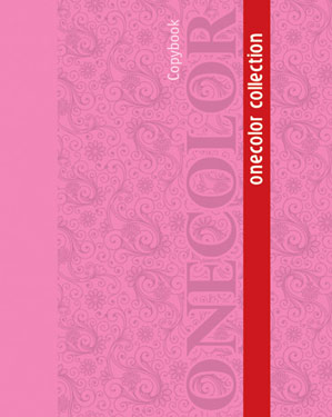 Тетрадь А5 тв 80л кл Onecolor Розовый на резинке