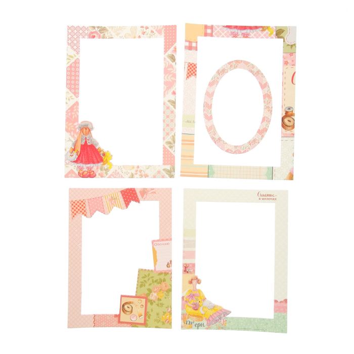 Творч Набор декоративных рамок из картона Хобби-моя жизнь 5шт