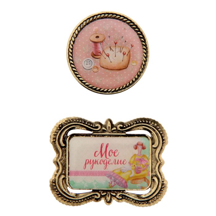 Творч Набор декоративных элементов Мое рукоделие 8*14,5 2шт