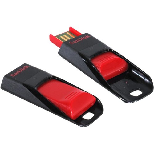 Флэш-карта USB 32GB SanDisk Cruzer Edge красно-черная