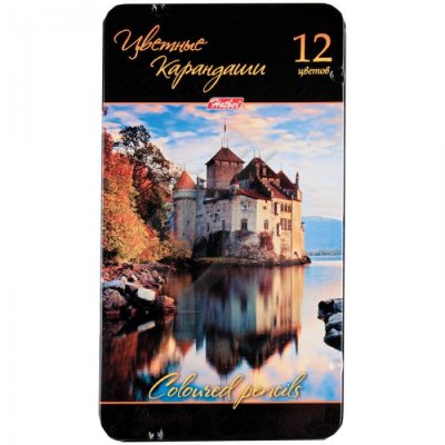 Карандаши цветные 12 цв шестигранные