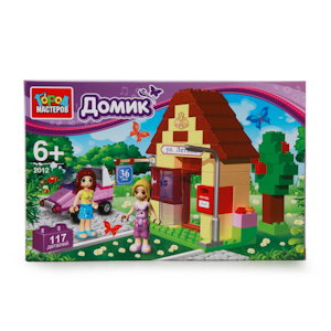 АКЦИЯ-20 Игр Конструктор Домик 117 дет. пластмас.
