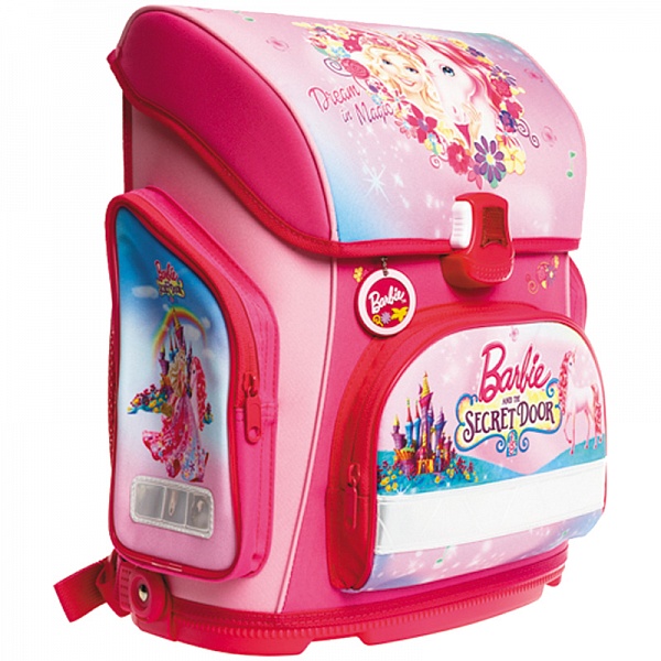 Ранец Hatber Barbie розовый Барби и Единорог