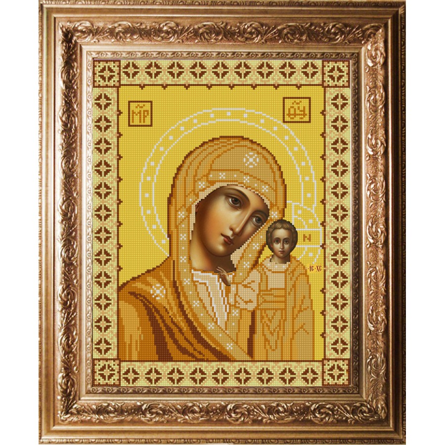 Творч Вышивка бисером Рисунок 29х39 Богородица Казанская
