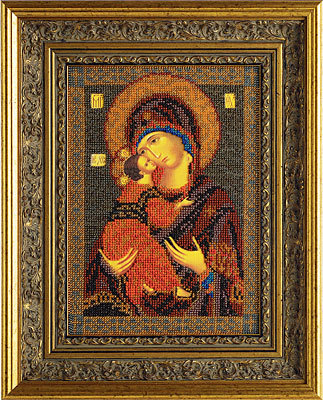 Творч Вышивка бисером Рисунок 29х39 Богородица Владимирская