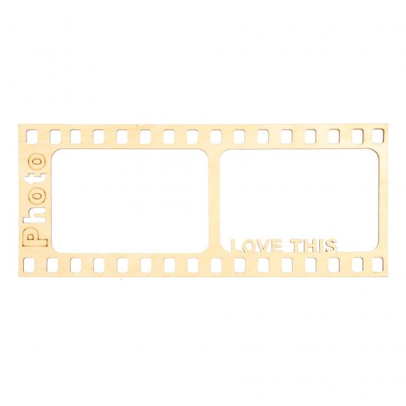 Творч Заготовка фанера Рамка-фотопленка 349*147 Love This двойная