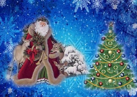 Творч Декупажная карта НГ А4 Новогодняя сказка