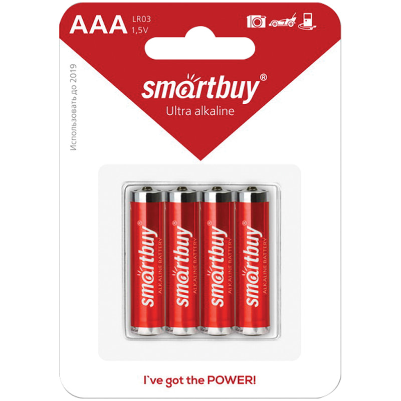 Батарейка AAA мизинч Smart Buy 1.5V алкалиновая (1 ШТУКА)