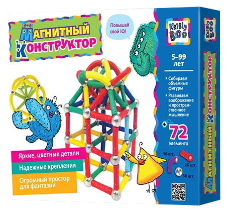 Конструктор магнитный 72 эл.