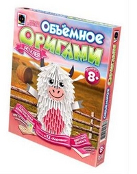 Творч Объемное оригами Корова №12