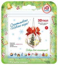 АКЦИЯ19 Пазл 3D Декорированная ель 6 дет.
