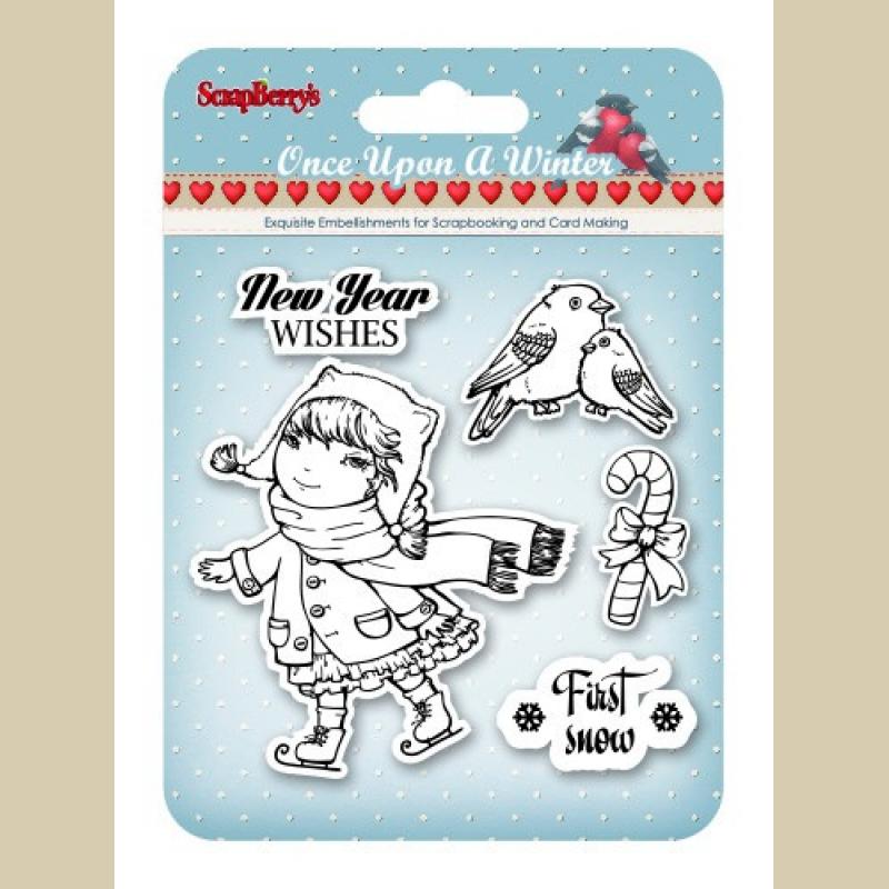 Творч Штамп силикон НГ 10,5*10,5 Однажды зимой-1