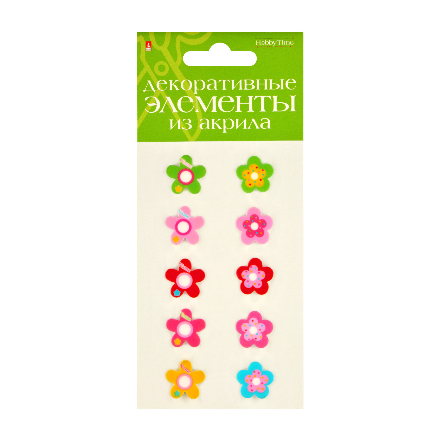 Творч Декор акрил Цветочки