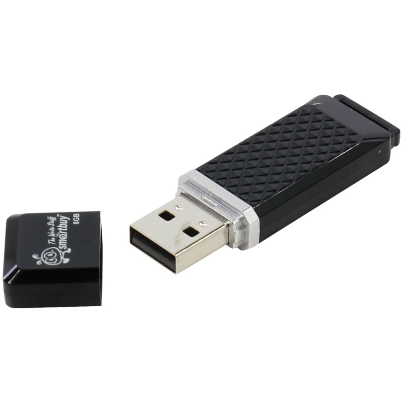 Флэш-карта USB 8GB 2.0 Smart Buy Quartz черный