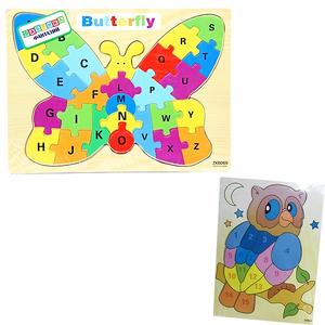 АКЦИЯ19 Игр деревянная Пазл Рыбка Английский алфавит