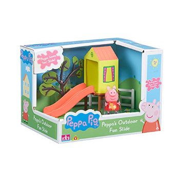 АКЦИЯ-20 Игр Набор Peppa Pig Площадка Домик с горкой пластмас.