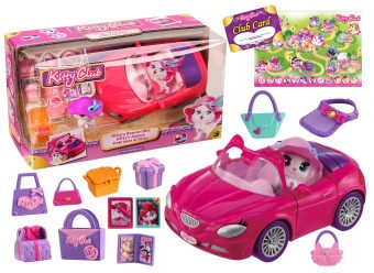 АКЦИЯ19 Игр Машина Кабриолет Kitty пласт. + фигурка кошки + аксесс.